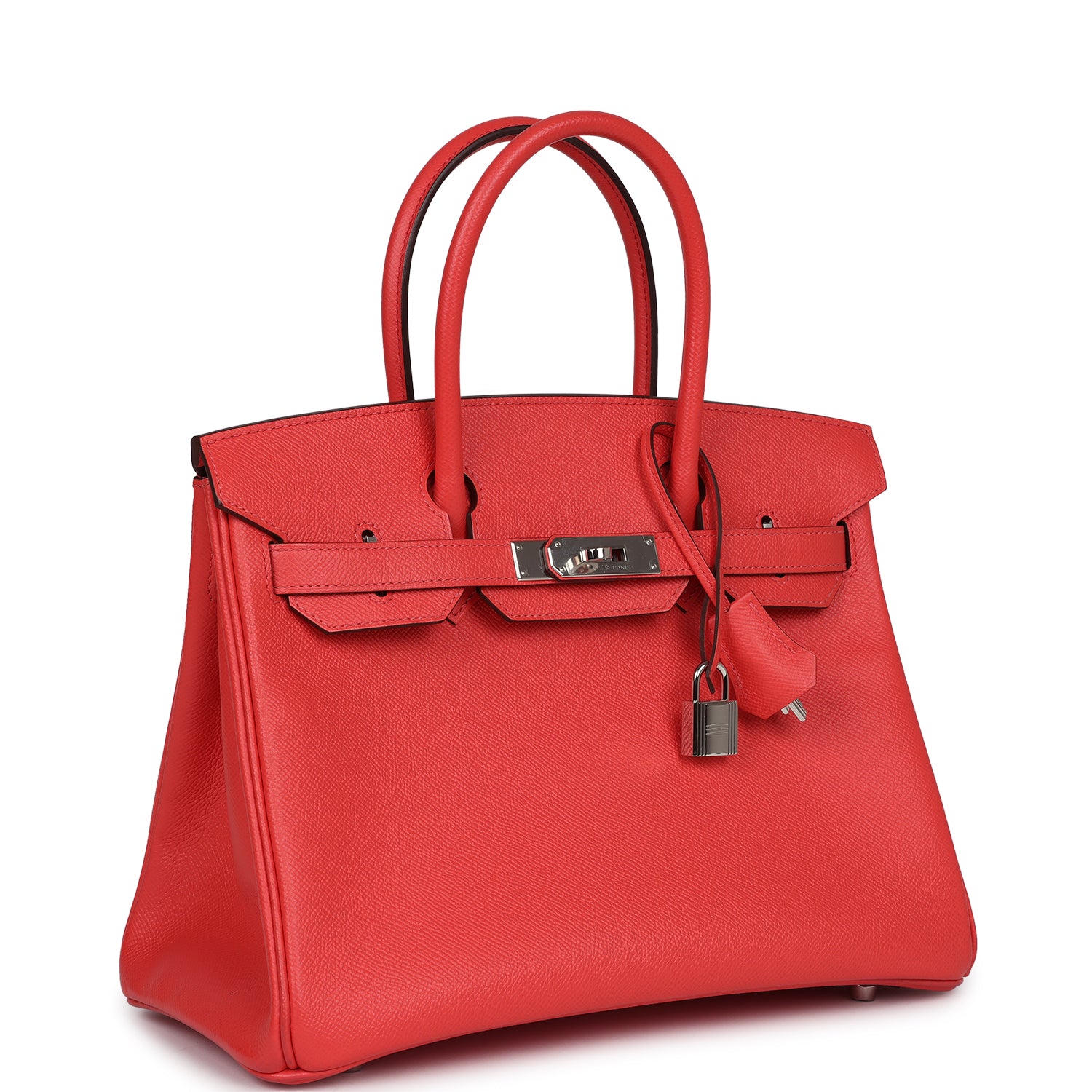 New Hermes Birkin 30 Rose Jaipur Epsom Palladium Hardware