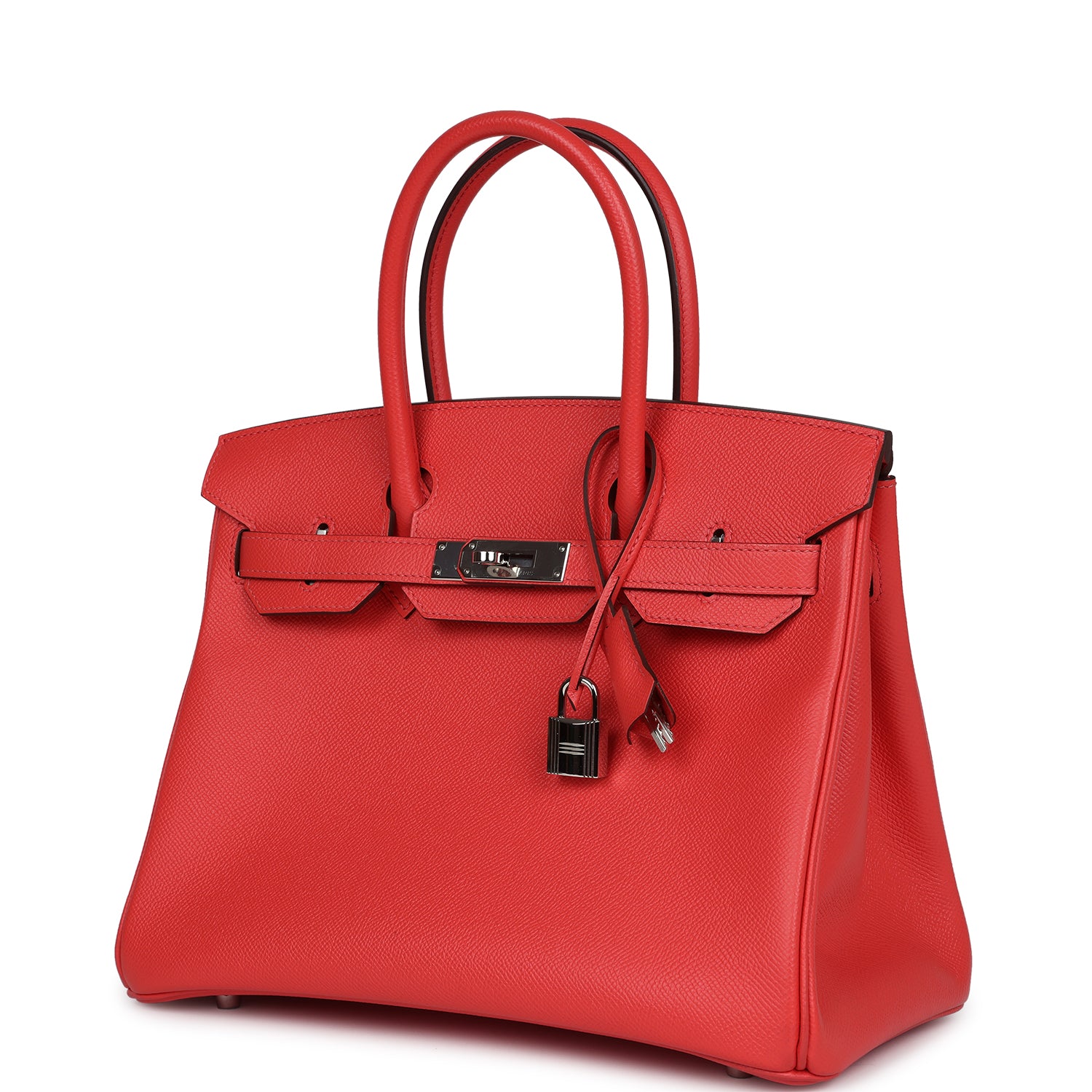 New Hermes Birkin 30 Rose Jaipur Epsom Palladium Hardware