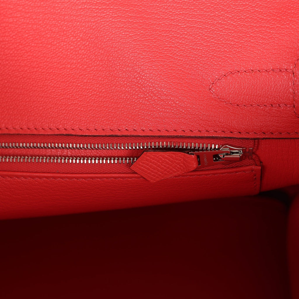 New Hermes Birkin 30 Rose Jaipur Epsom Palladium Hardware