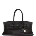 Hermes Shoulder Birkin 42 JPG Chocolate Clemence Palladium Hardware