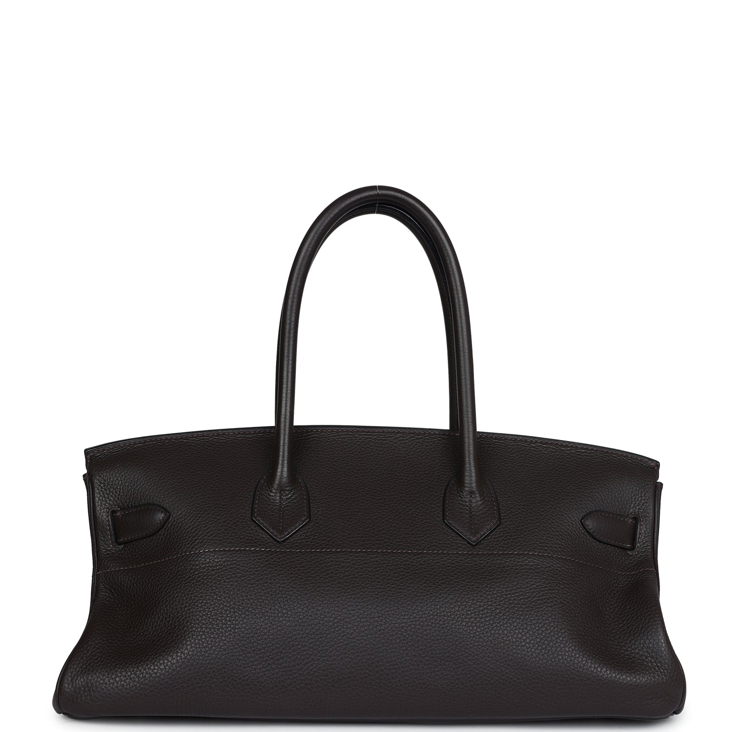 Hermes Shoulder Birkin 42 JPG Chocolate Clemence Palladium Hardware