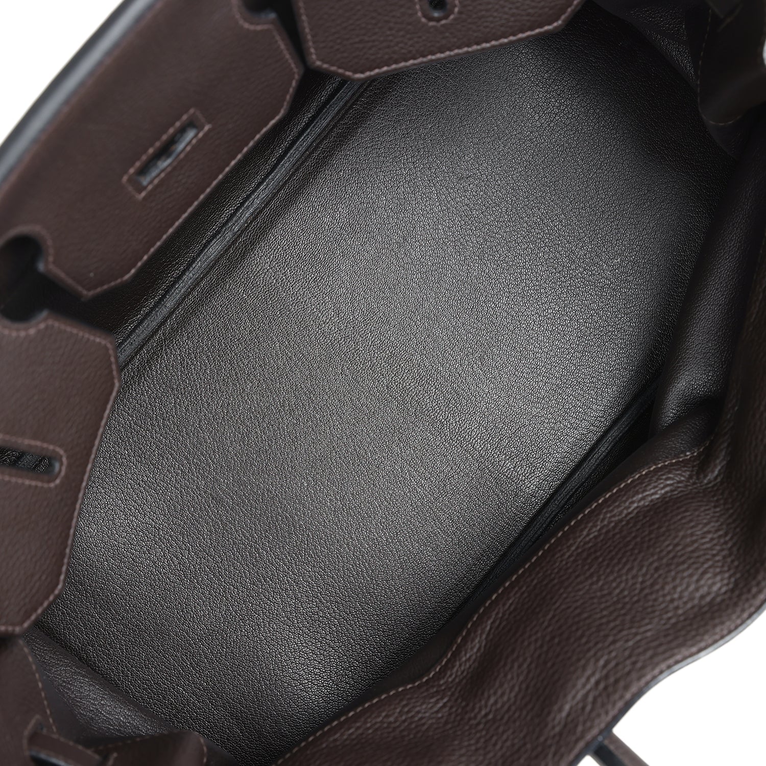 Hermes Shoulder Birkin 42 JPG Chocolate Clemence Palladium Hardware