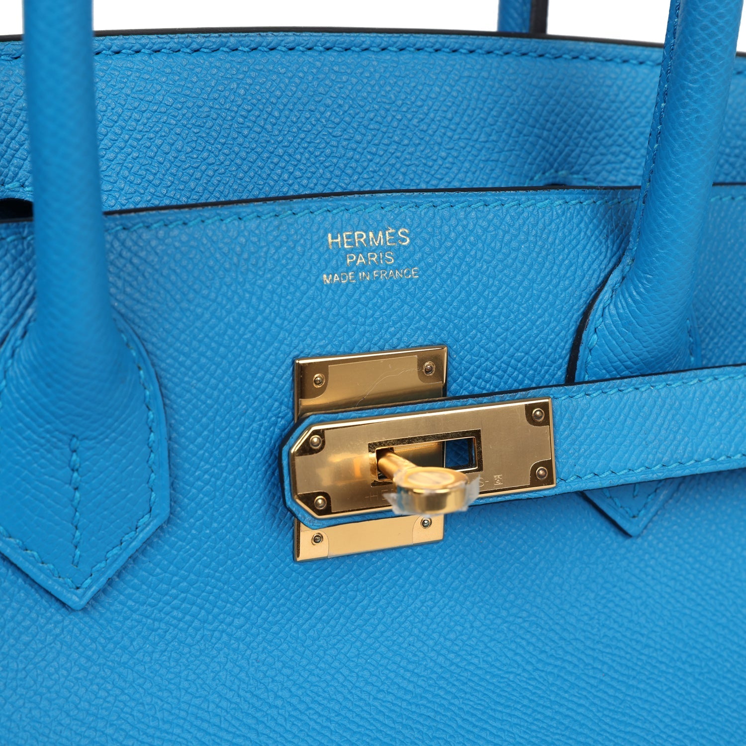 New Hermes Birkin 30 Bleu Zanzibar Epsom Gold Hardware