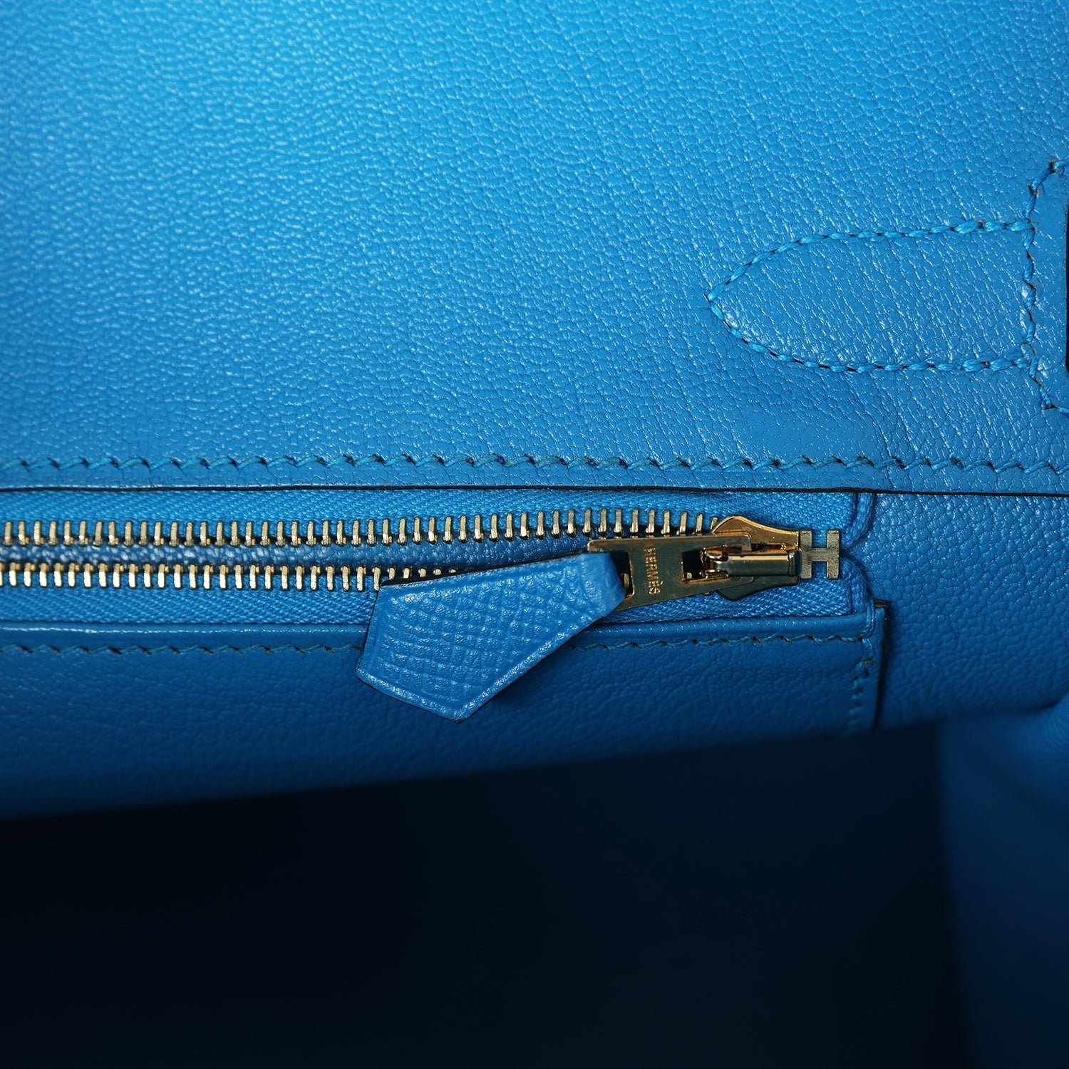 New Hermes Birkin 30 Bleu Zanzibar Epsom Gold Hardware