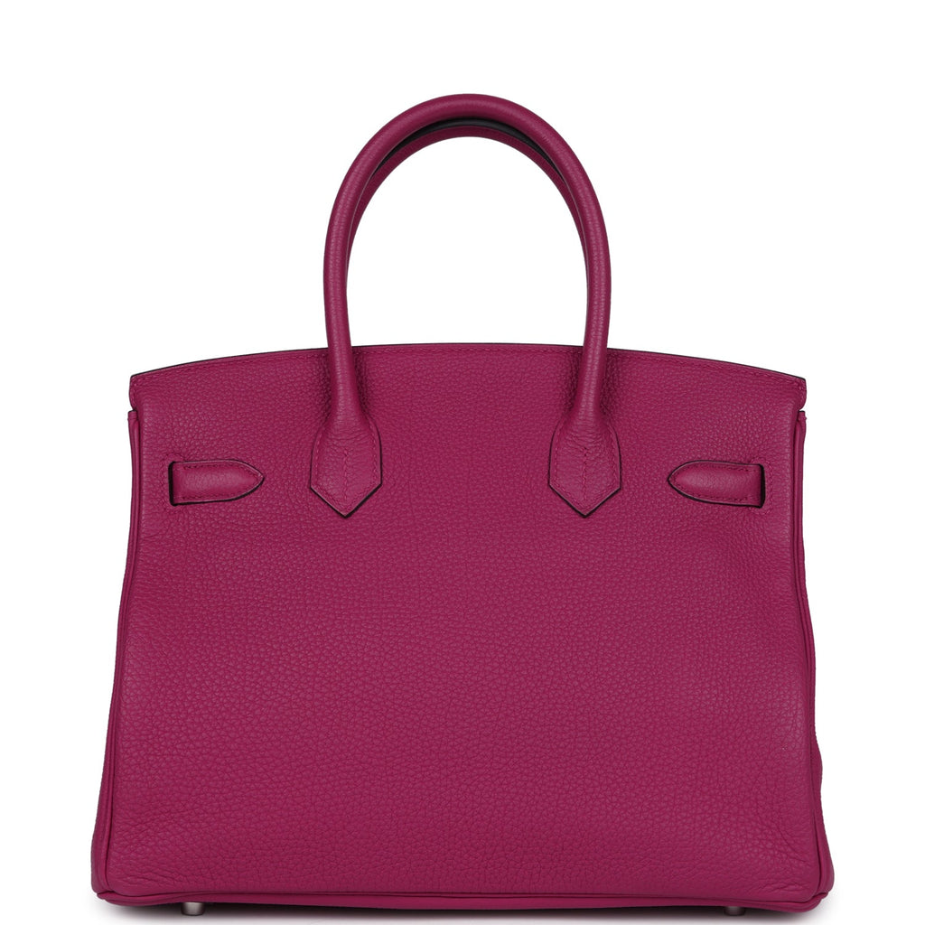 Hermes Birkin 30 Rose Pourpre Togo Palladium Hardware