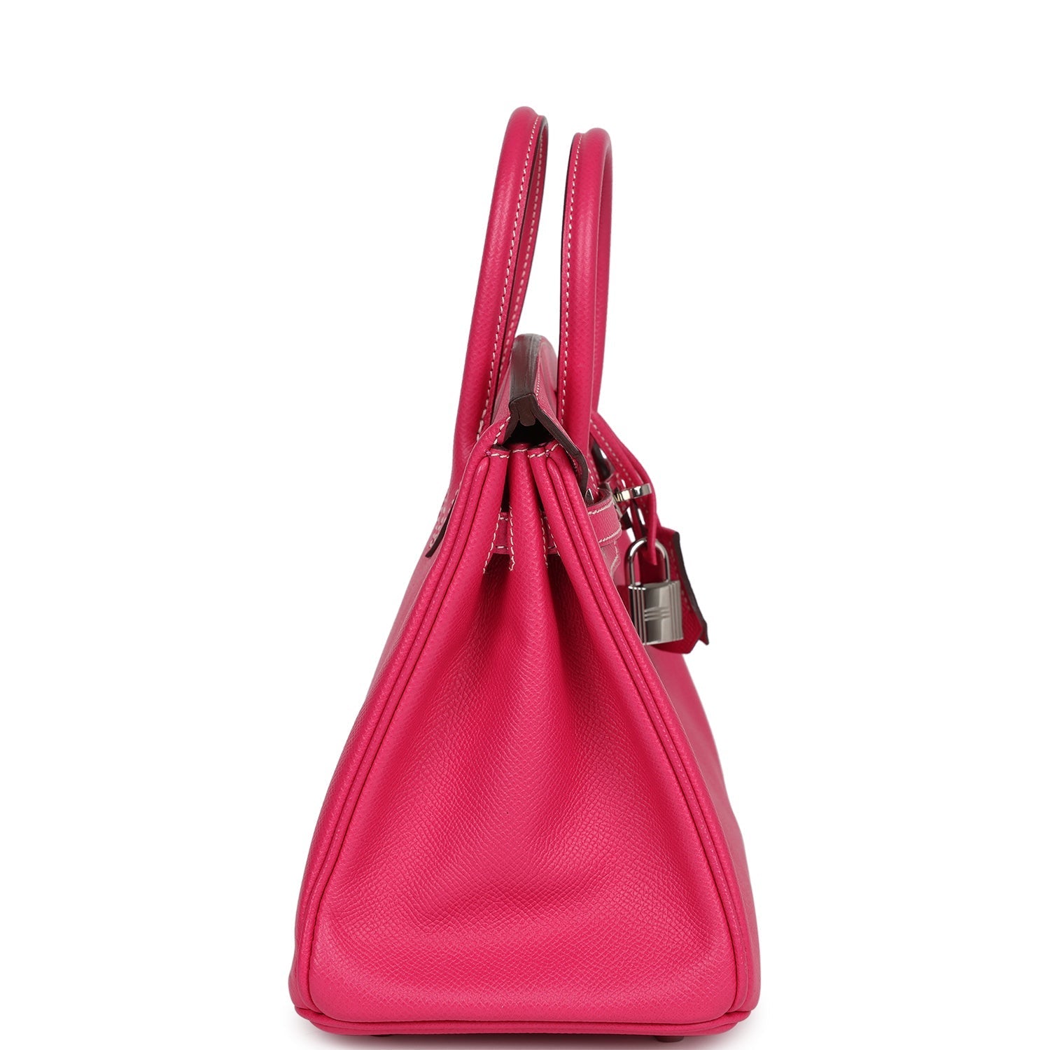 New Hermes Birkin 25 Rose Tyrien Epsom Palladium Hardware