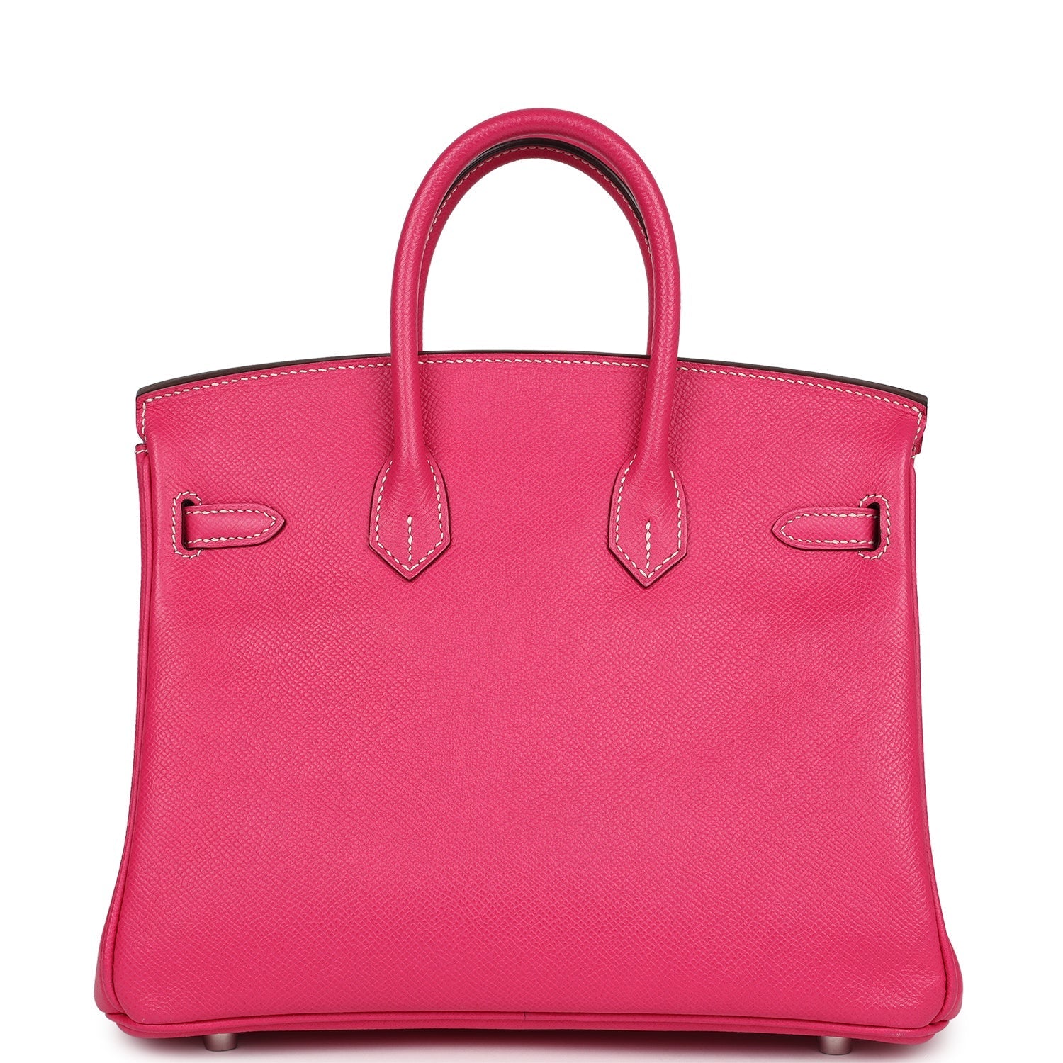 New Hermes Birkin 25 Rose Tyrien Epsom Palladium Hardware