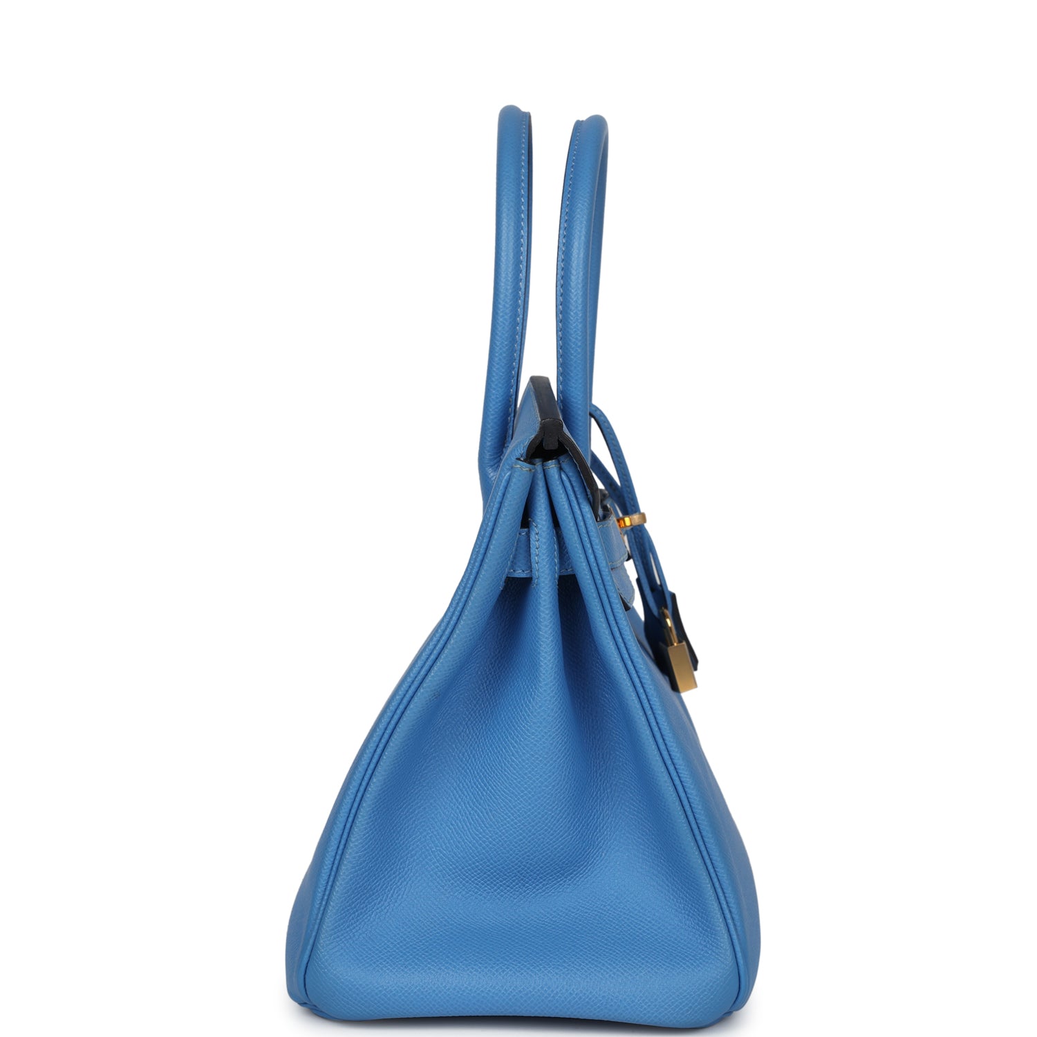 New Hermes Birkin 30 Bleu Paradise Epsom Gold Hardware