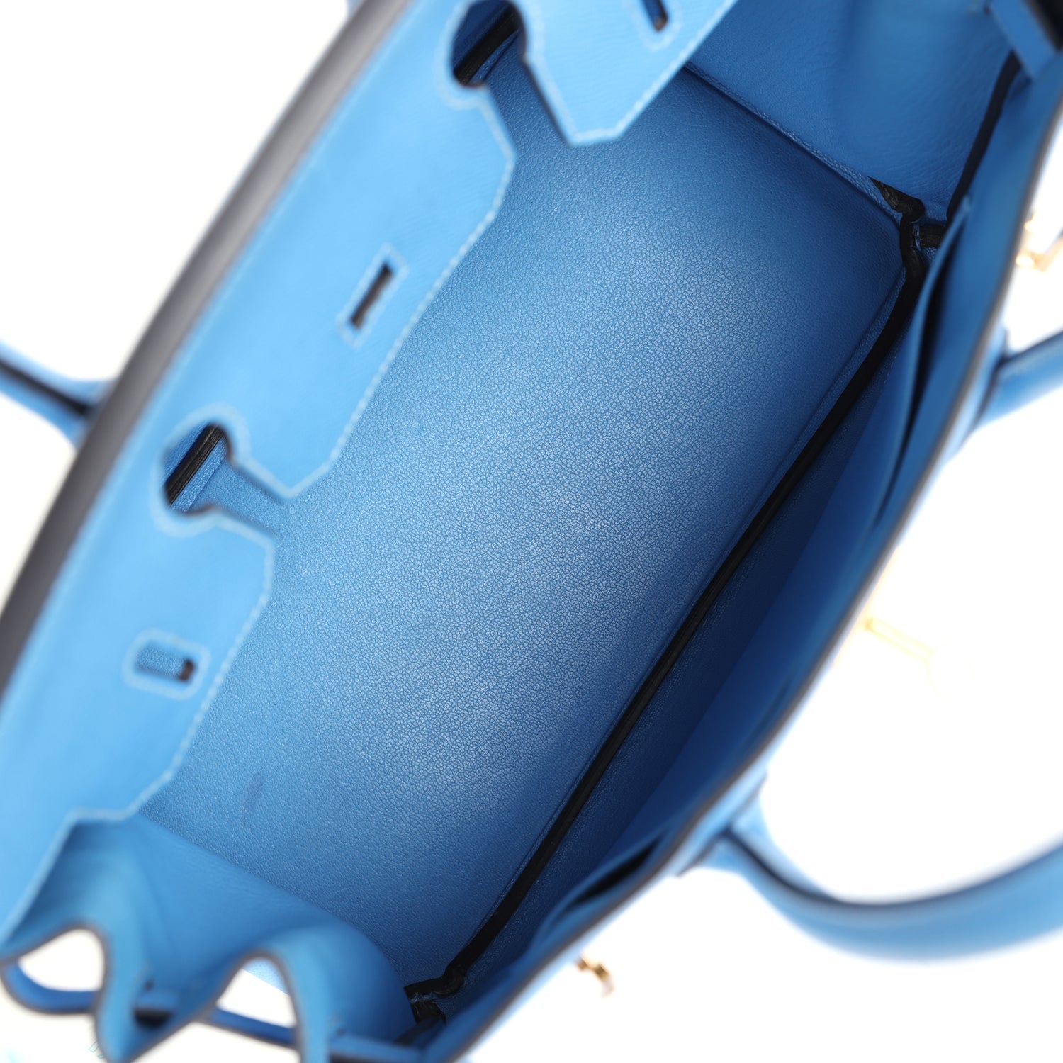 New Hermes Birkin 30 Bleu Paradise Epsom Gold Hardware