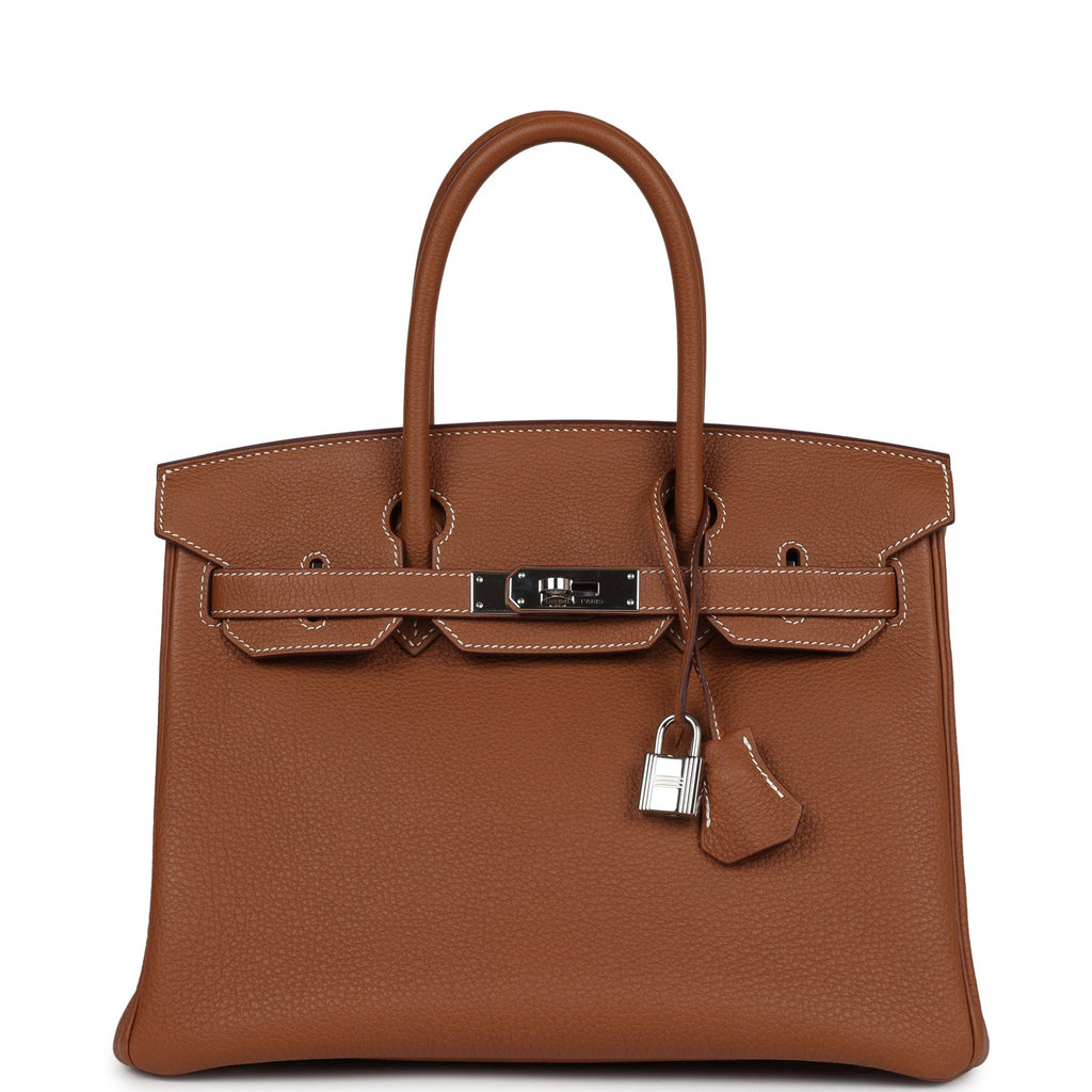 Hermes Birkin 30 Gold Togo Palladium Hardware