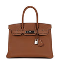 Hermes Birkin 30 Gold Togo Palladium Hardware