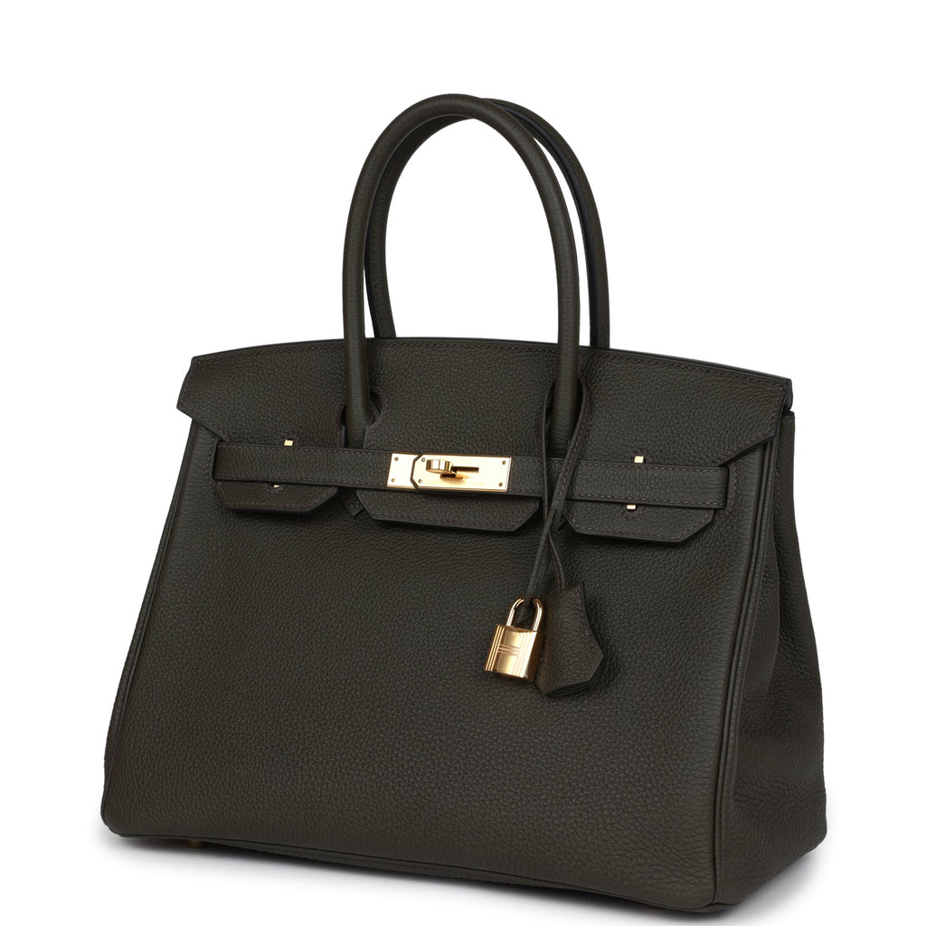 Hermes Birkin 30 Vert de Gris Togo Gold Hardware