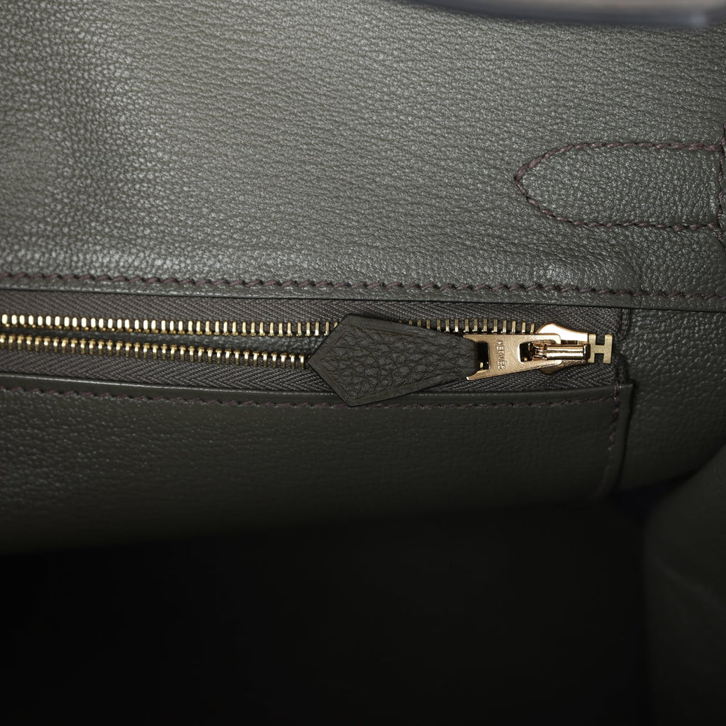 Hermes Birkin 30 Vert de Gris Togo Gold Hardware