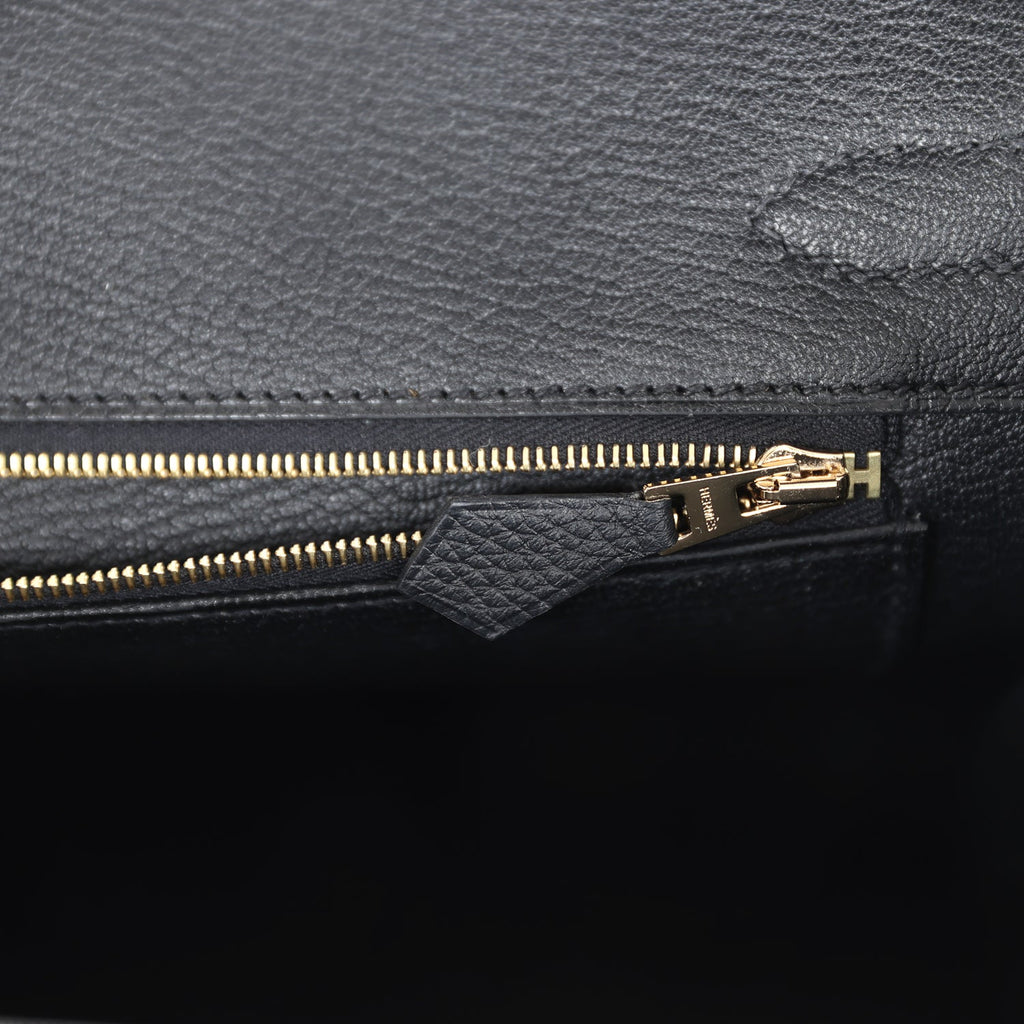 Hermes Birkin 30 Black Togo Gold Hardware