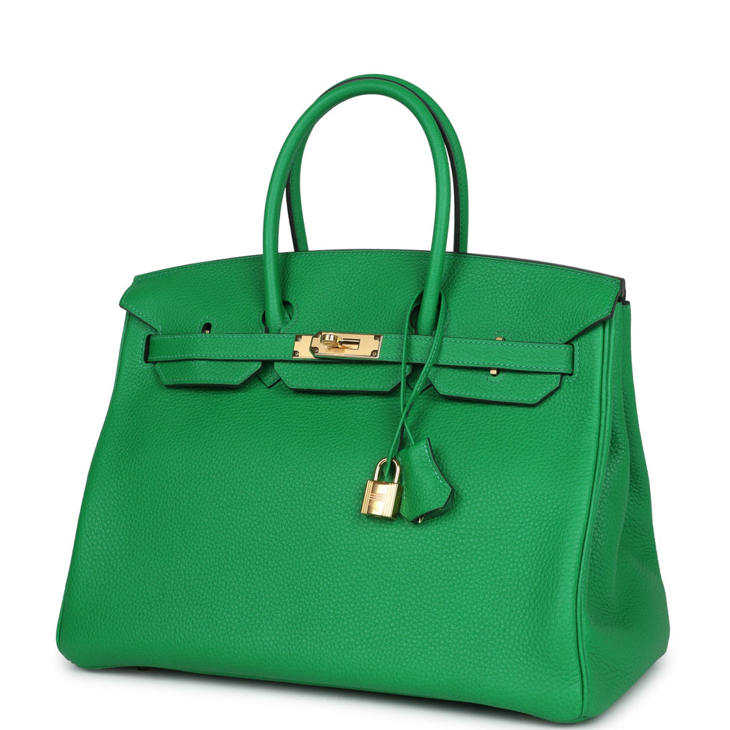 Hermes Birkin 35 Bambou Clemence Gold Hardware