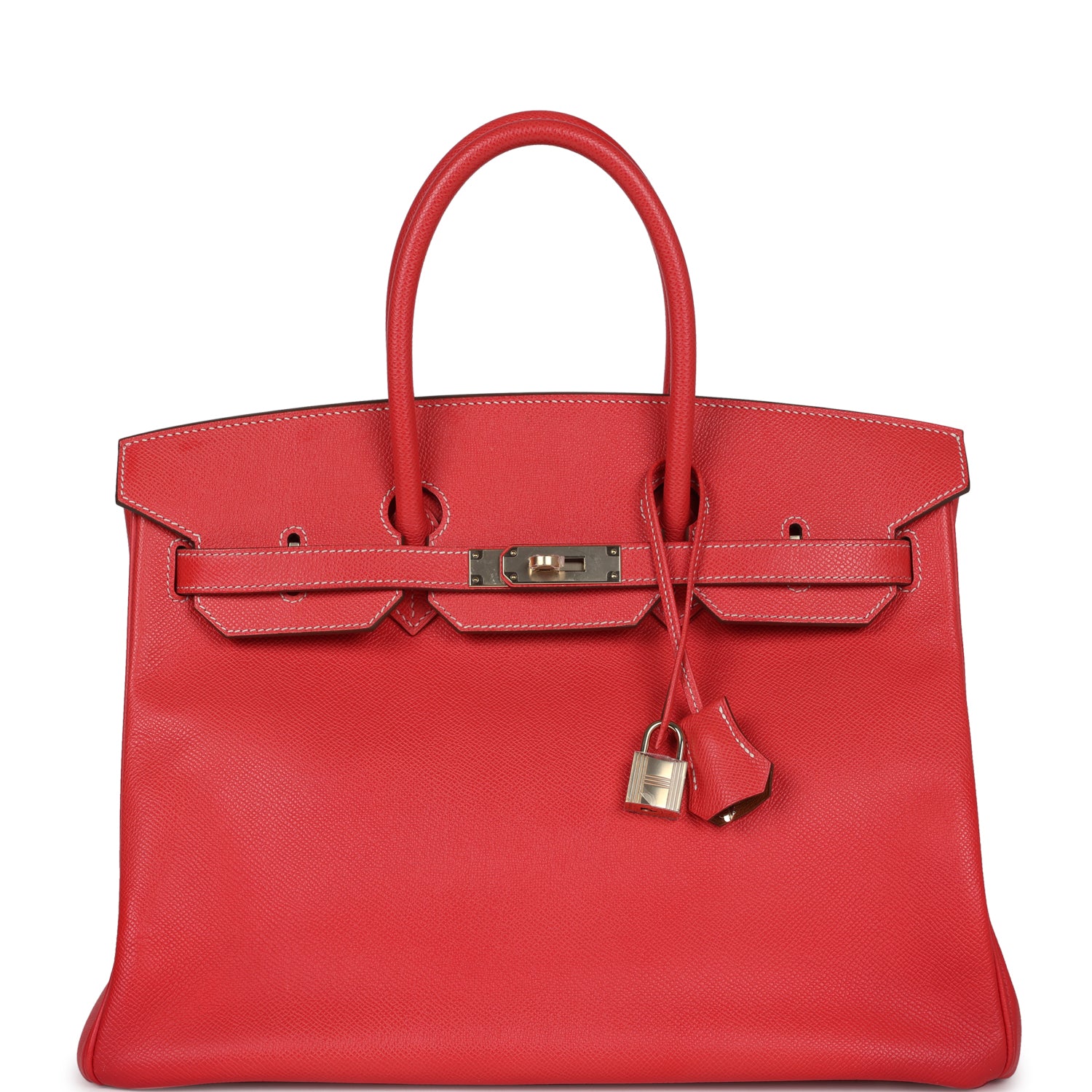 New Hermes Birkin 35 Rose Jaipur Candy Epsom Permabrass Hardware