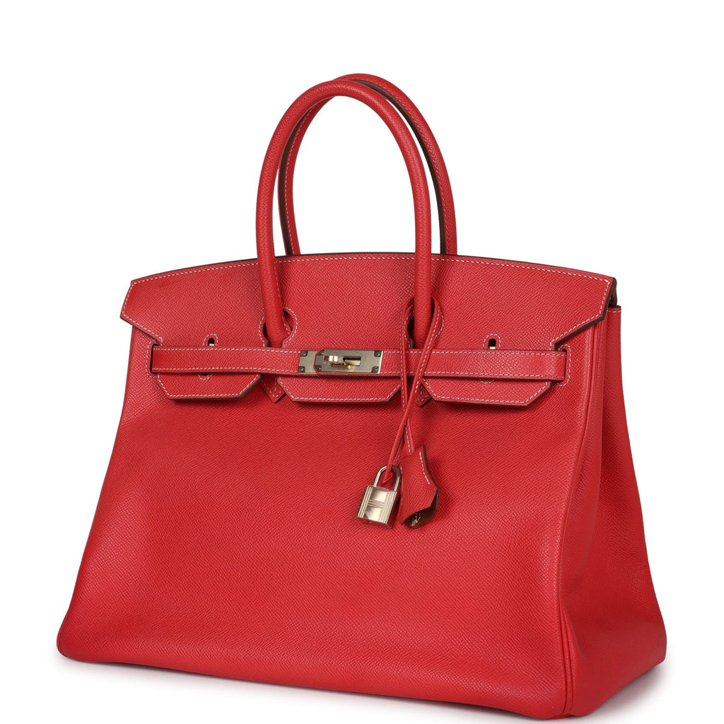 New Hermes Birkin 35 Rose Jaipur Candy Epsom Permabrass Hardware
