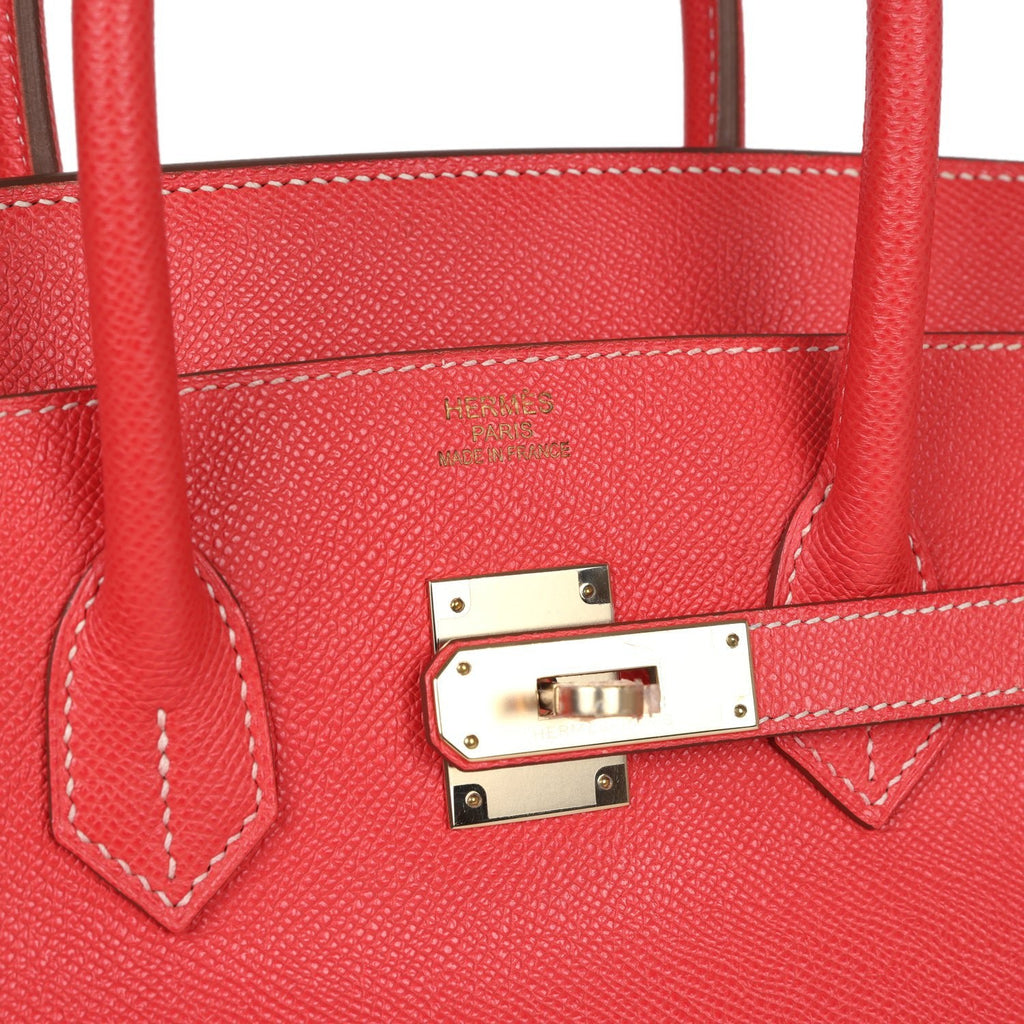 New Hermes Birkin 35 Rose Jaipur Candy Epsom Permabrass Hardware