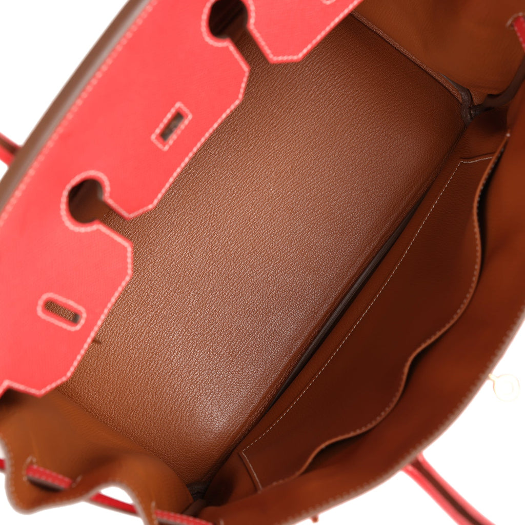 New Hermes Birkin 35 Rose Jaipur Candy Epsom Permabrass Hardware