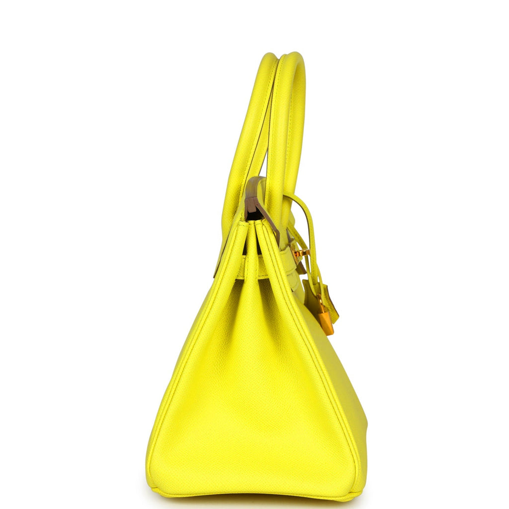 New Hermes Birkin 30 Lime Epsom Gold Hardware