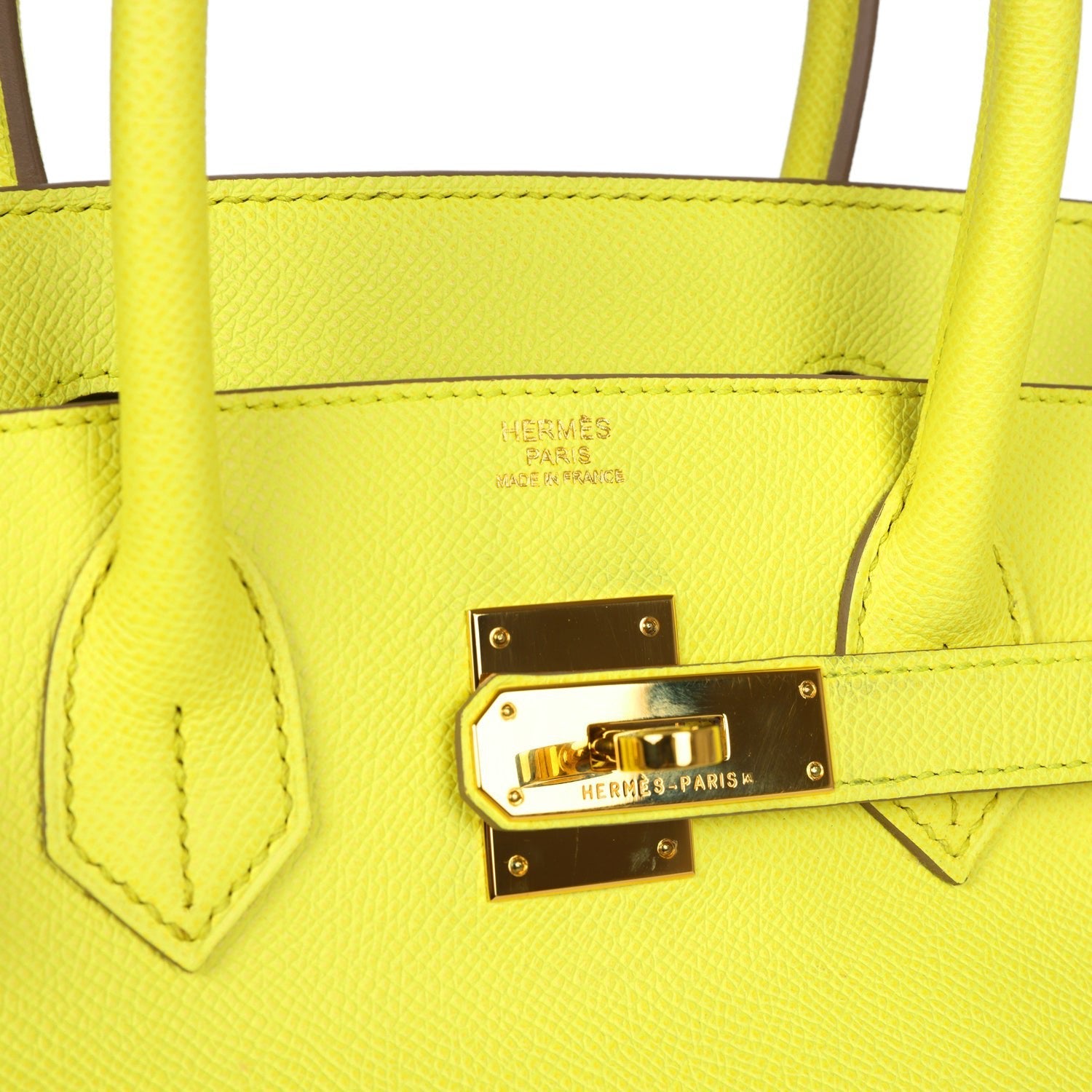New Hermes Birkin 30 Lime Epsom Gold Hardware
