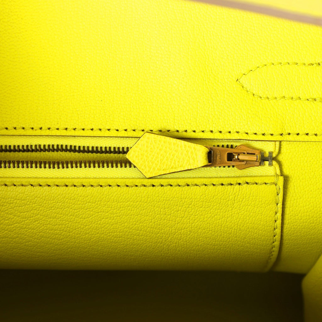 New Hermes Birkin 30 Lime Epsom Gold Hardware