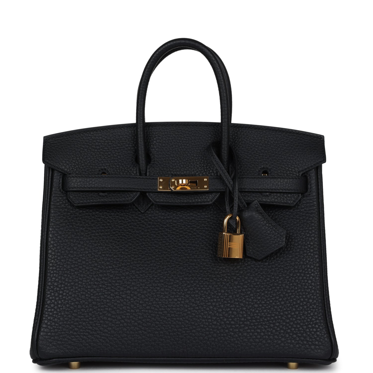 Hermes Birkin 25 Black Togo Gold Hardware