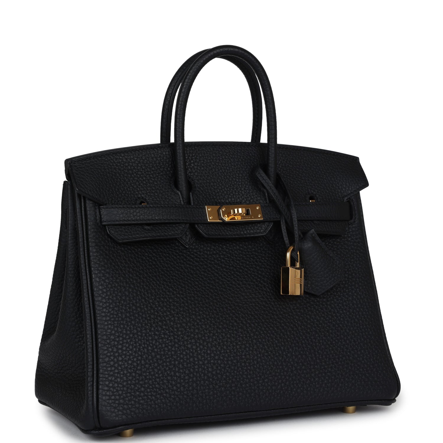 Hermes Birkin 25 Black Togo Gold Hardware