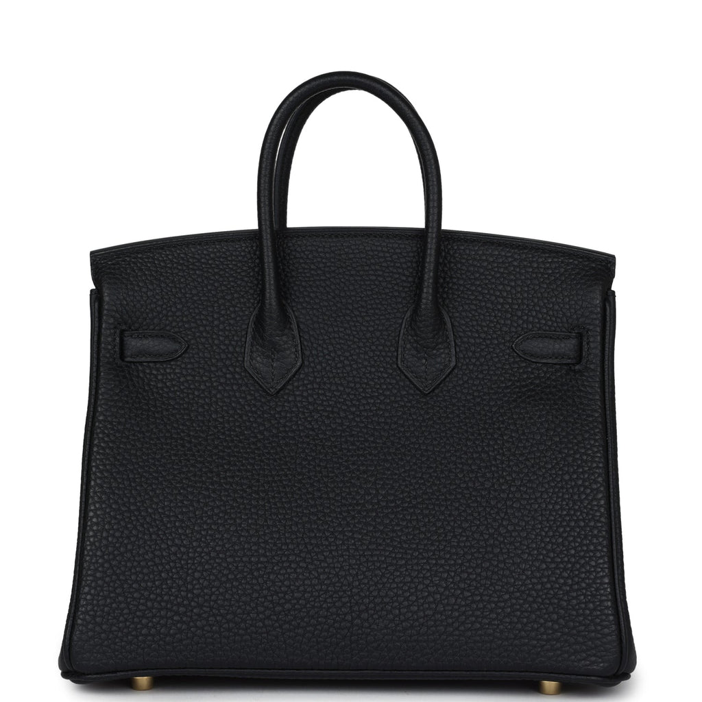 Hermes Birkin 25 Black Togo Gold Hardware