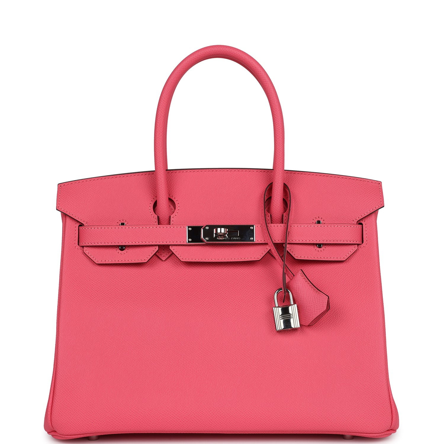 New Hermes Birkin 30 Rose Azalee Epsom Palladium Hardware