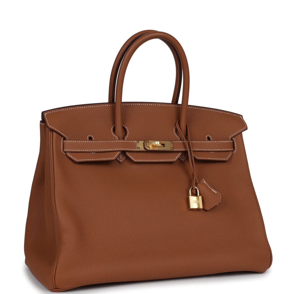 Hermes Birkin 35 Gold Togo Gold Hardware