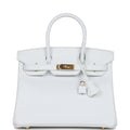 Hermes Birkin 30 White Epsom Gold Hardware