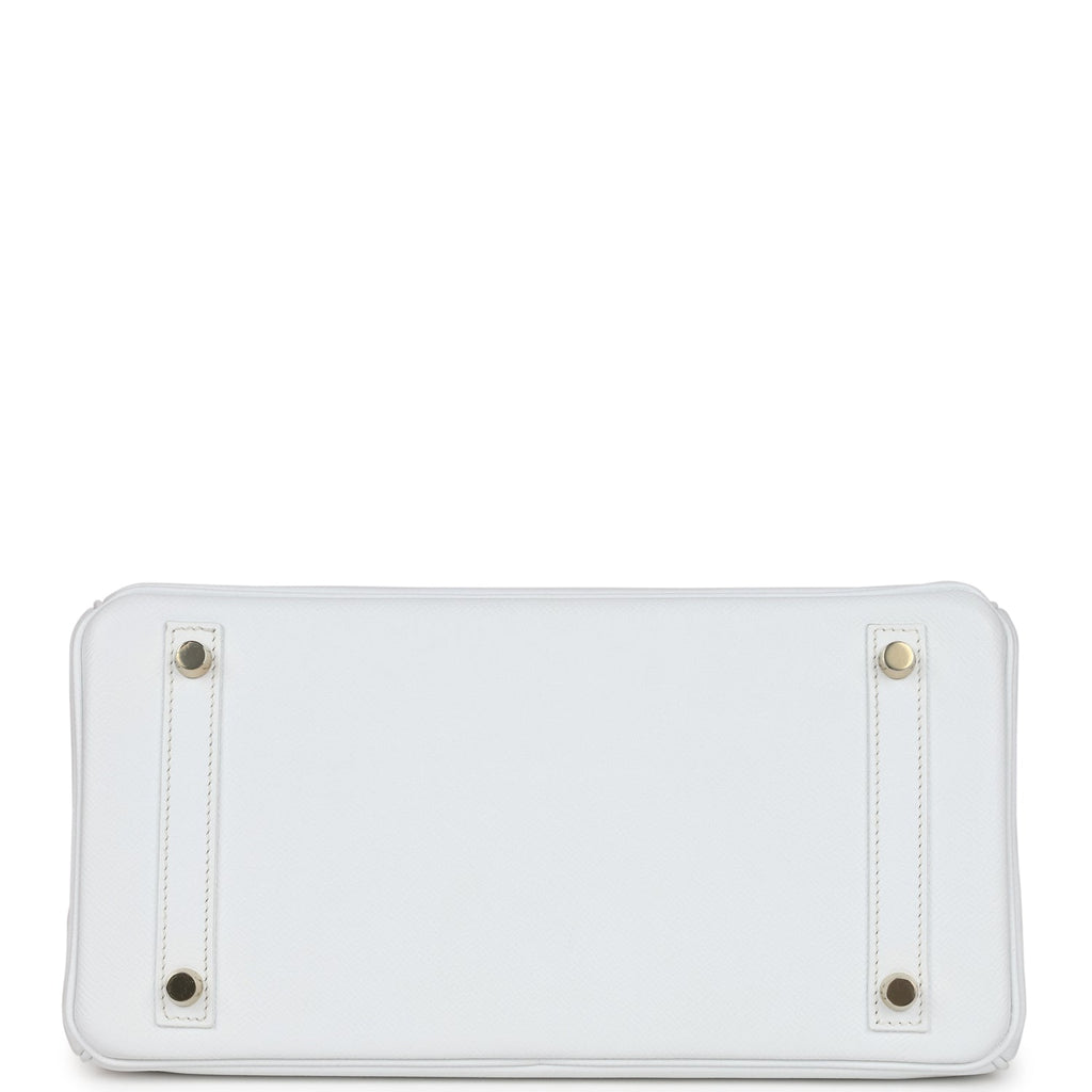 Hermes Birkin 30 White Epsom Gold Hardware