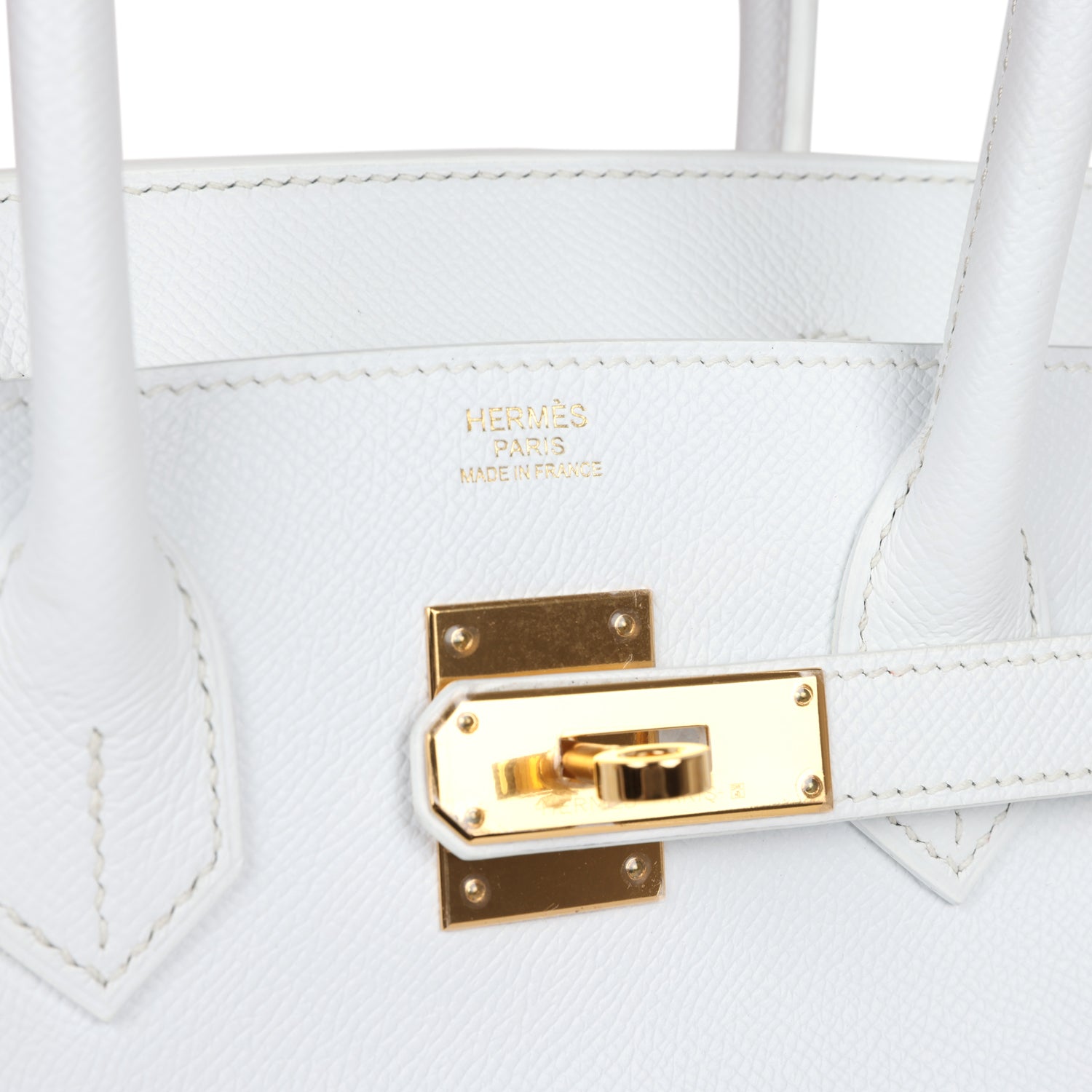 Hermes Birkin 30 White Epsom Gold Hardware