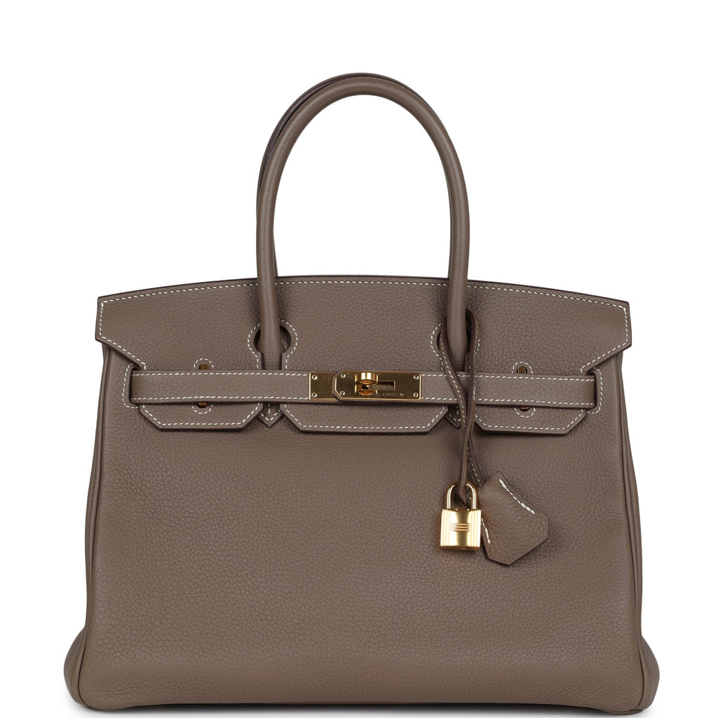 Hermes Birkin 30 Etoupe Togo Gold Hardware