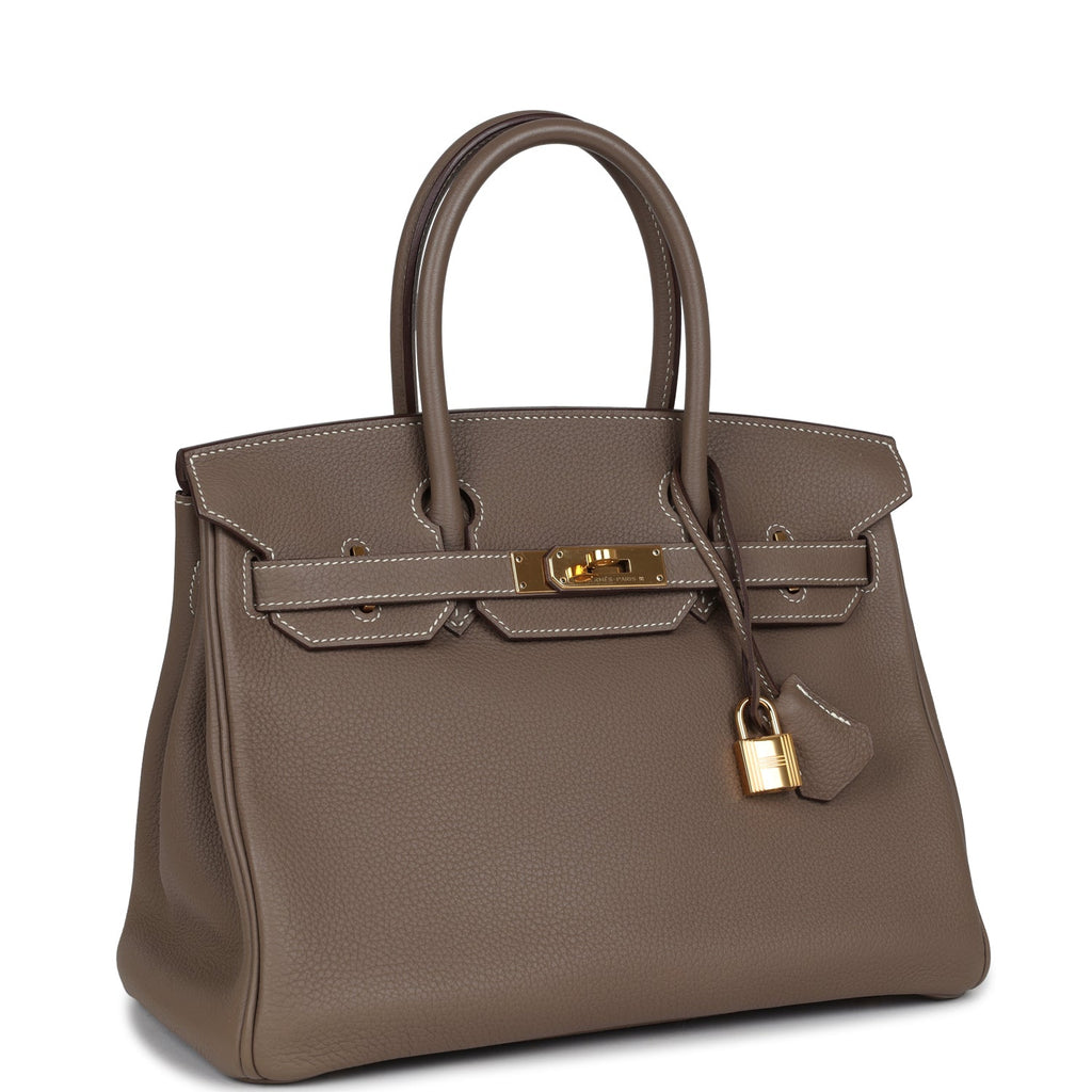 Hermes Birkin 30 Etoupe Togo Gold Hardware