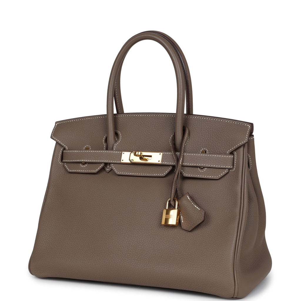 Hermes Birkin 30 Etoupe Togo Gold Hardware