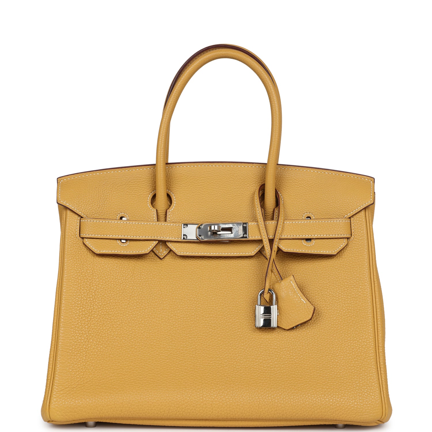 New Hermes Birkin 30 Curry Togo Palladium Hardware