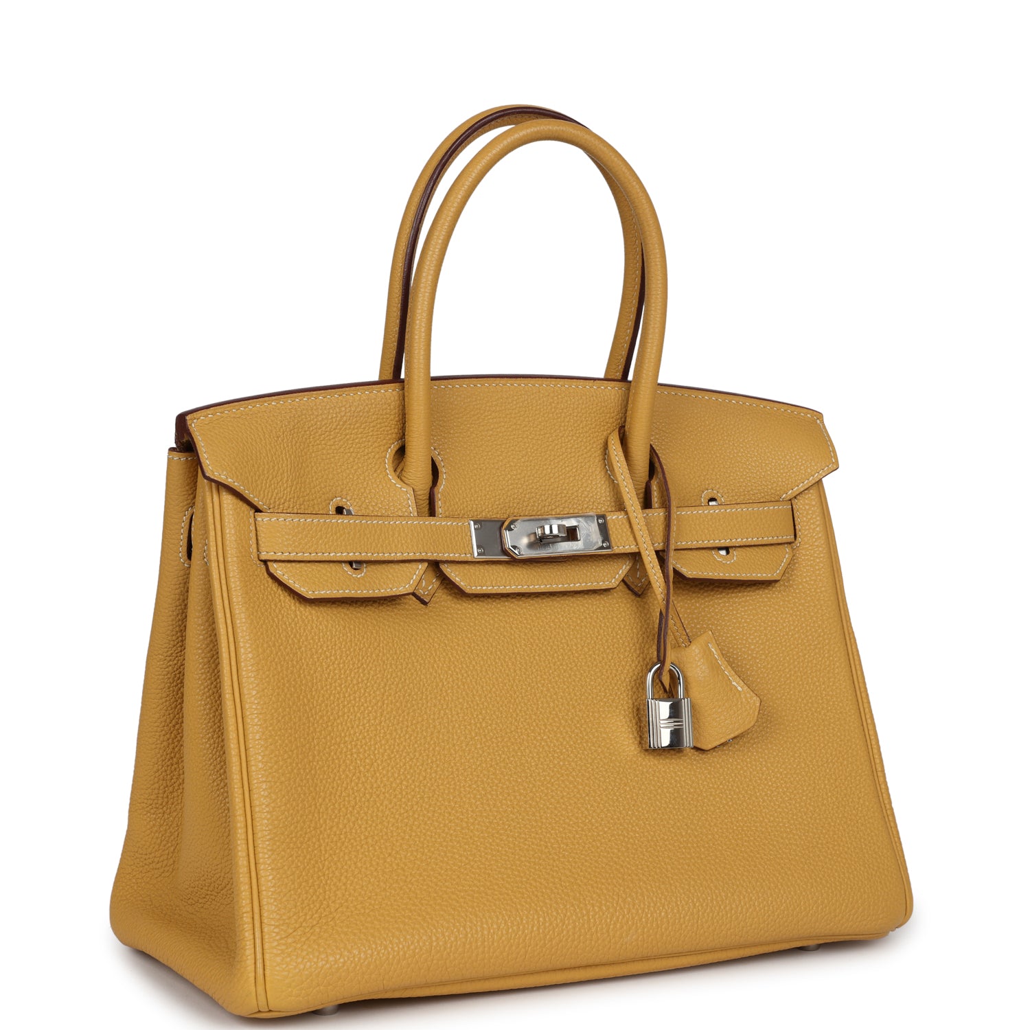 New Hermes Birkin 30 Curry Togo Palladium Hardware