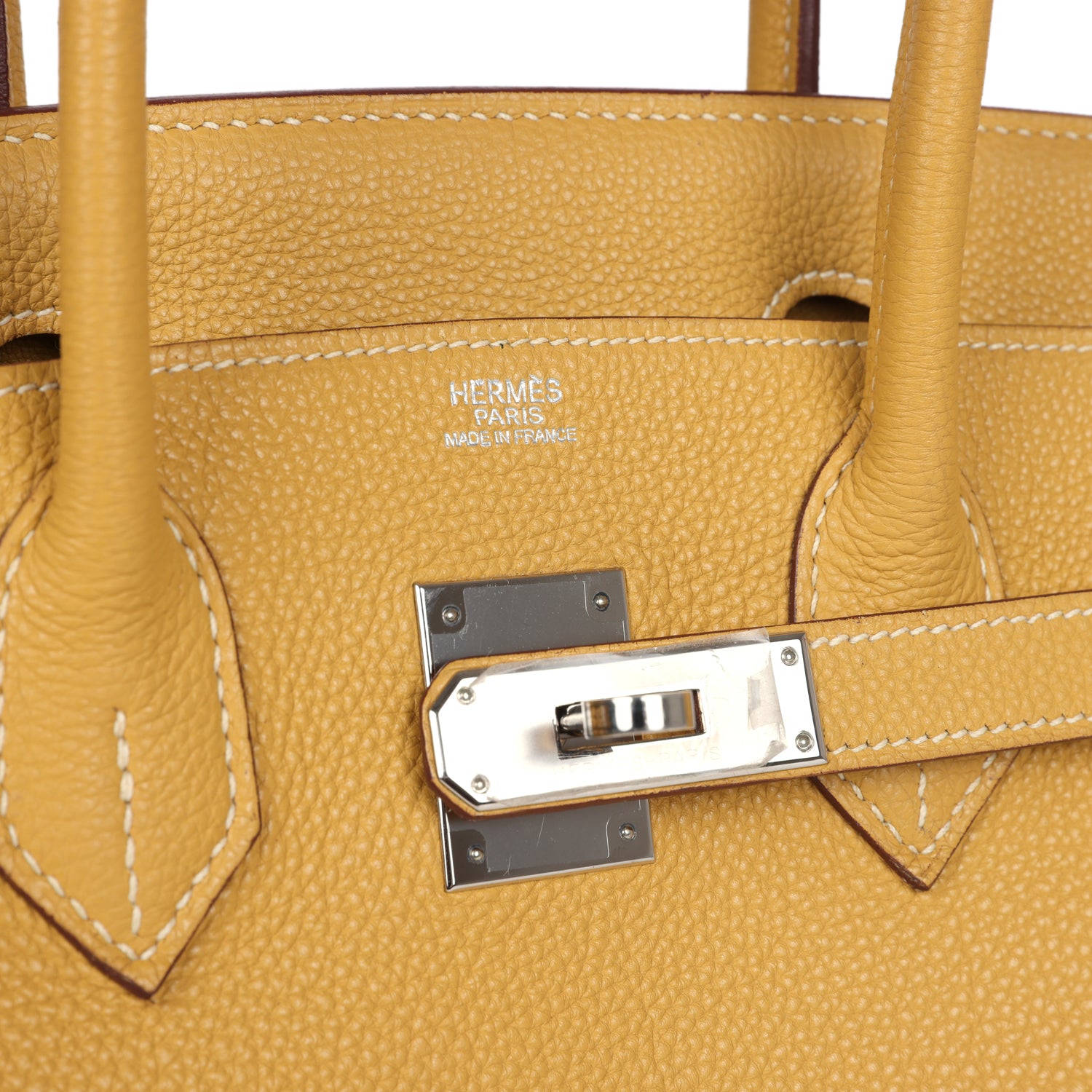 New Hermes Birkin 30 Curry Togo Palladium Hardware