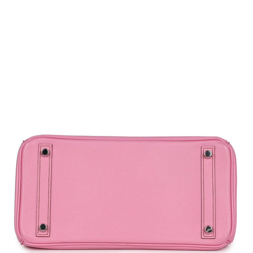 New Hermes Birkin 30 Bubblegum Epsom Palladium Hardware