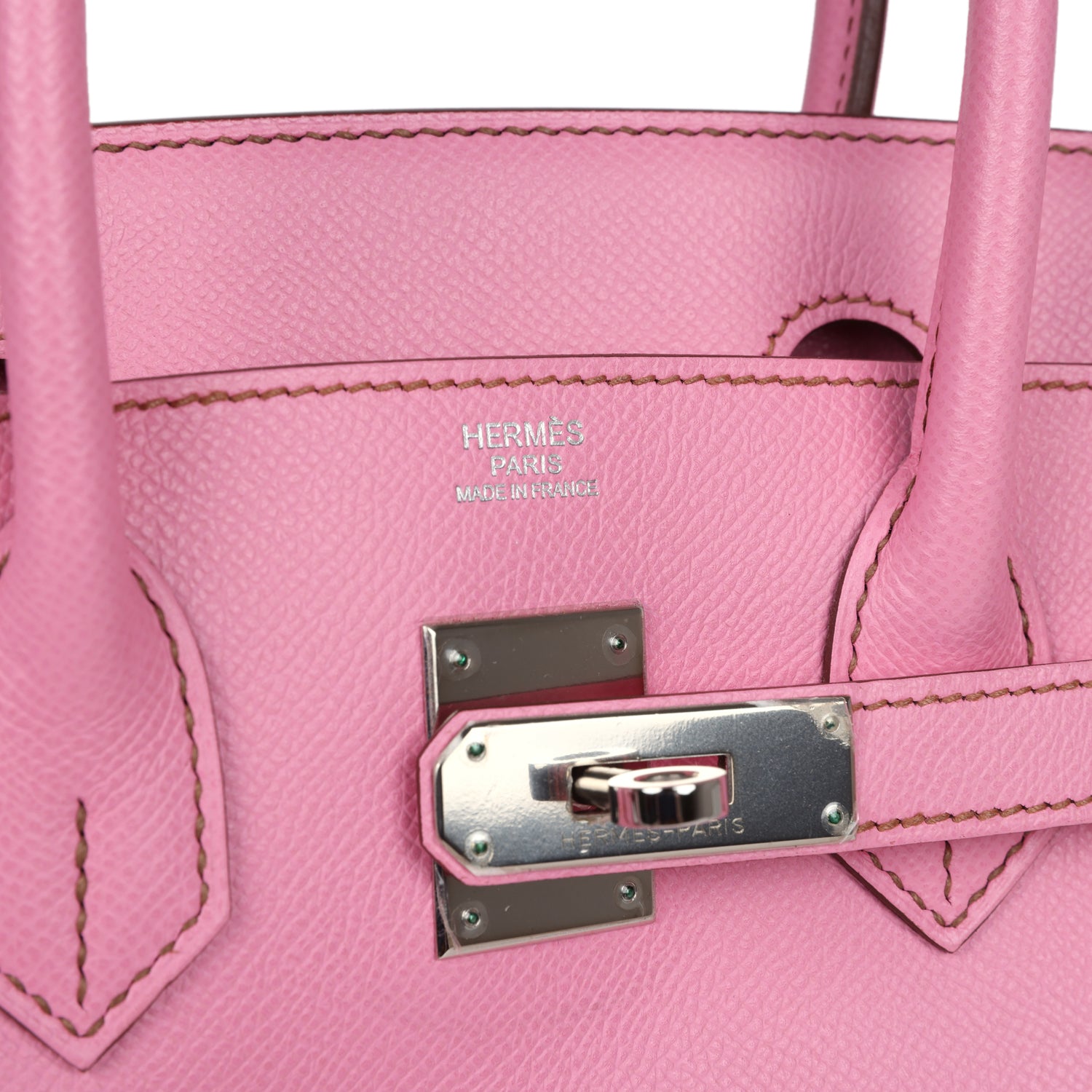 New Hermes Birkin 30 Bubblegum Epsom Palladium Hardware