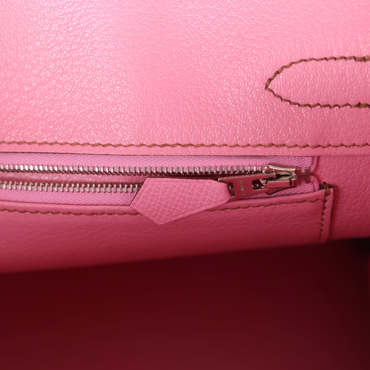 New Hermes Birkin 30 Bubblegum Epsom Palladium Hardware