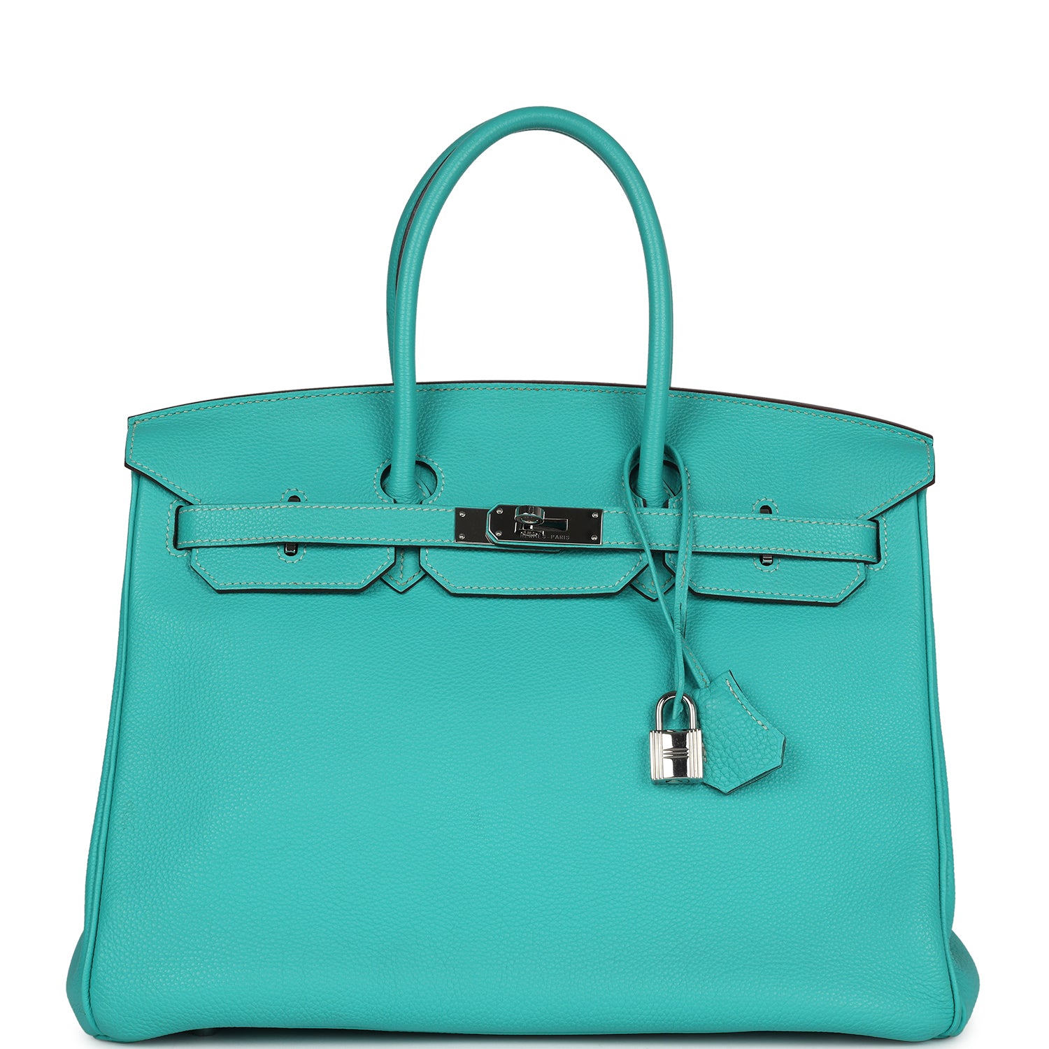 New Hermes Birkin 35 Lagon Togo Palladium Hardware