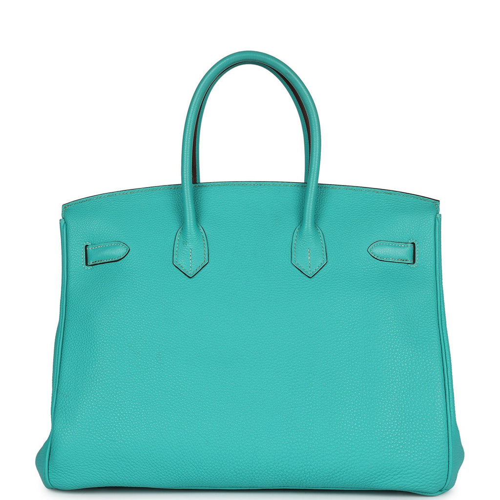 New Hermes Birkin 35 Lagon Togo Palladium Hardware