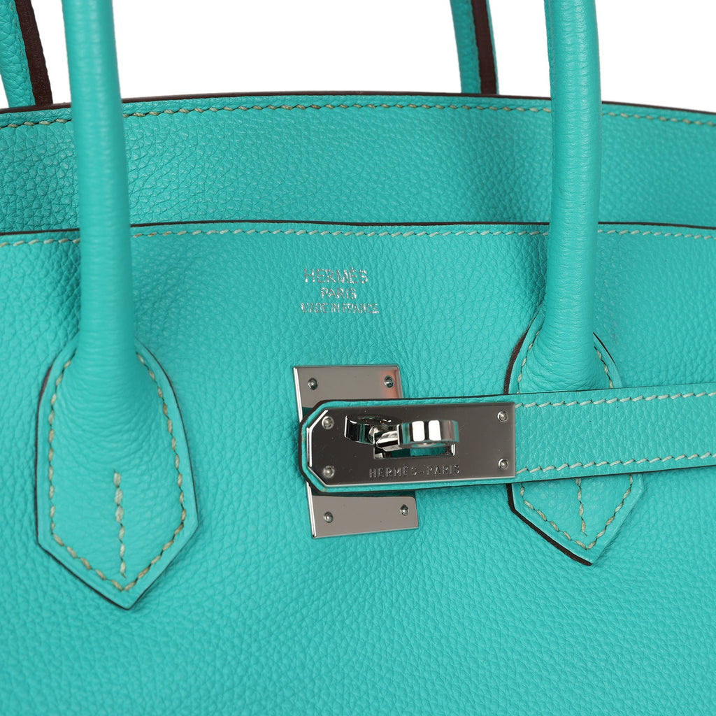 New Hermes Birkin 35 Lagon Togo Palladium Hardware