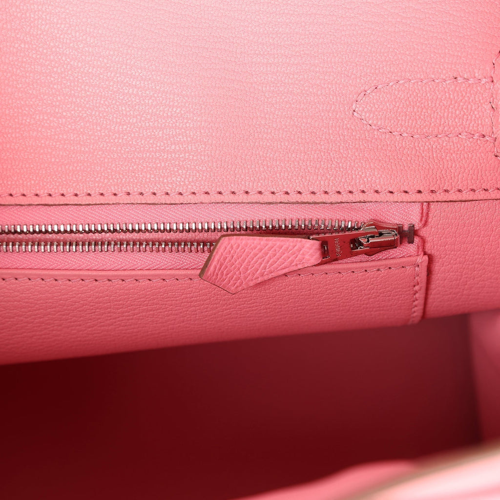 Hermes Birkin 30 Rose Confetti Epsom Palladium Hardware