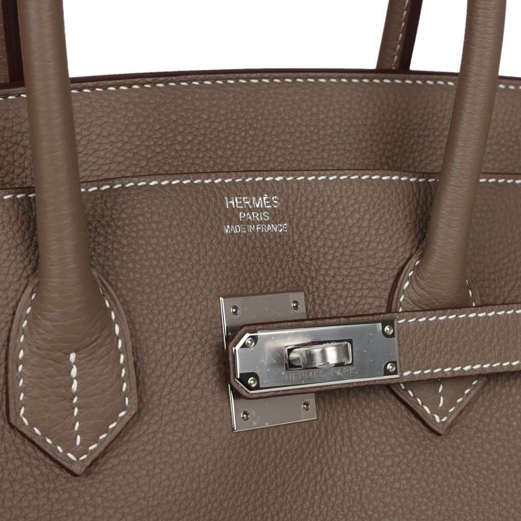 Hermes Birkin 35 Etoupe Togo Palladium Hardware