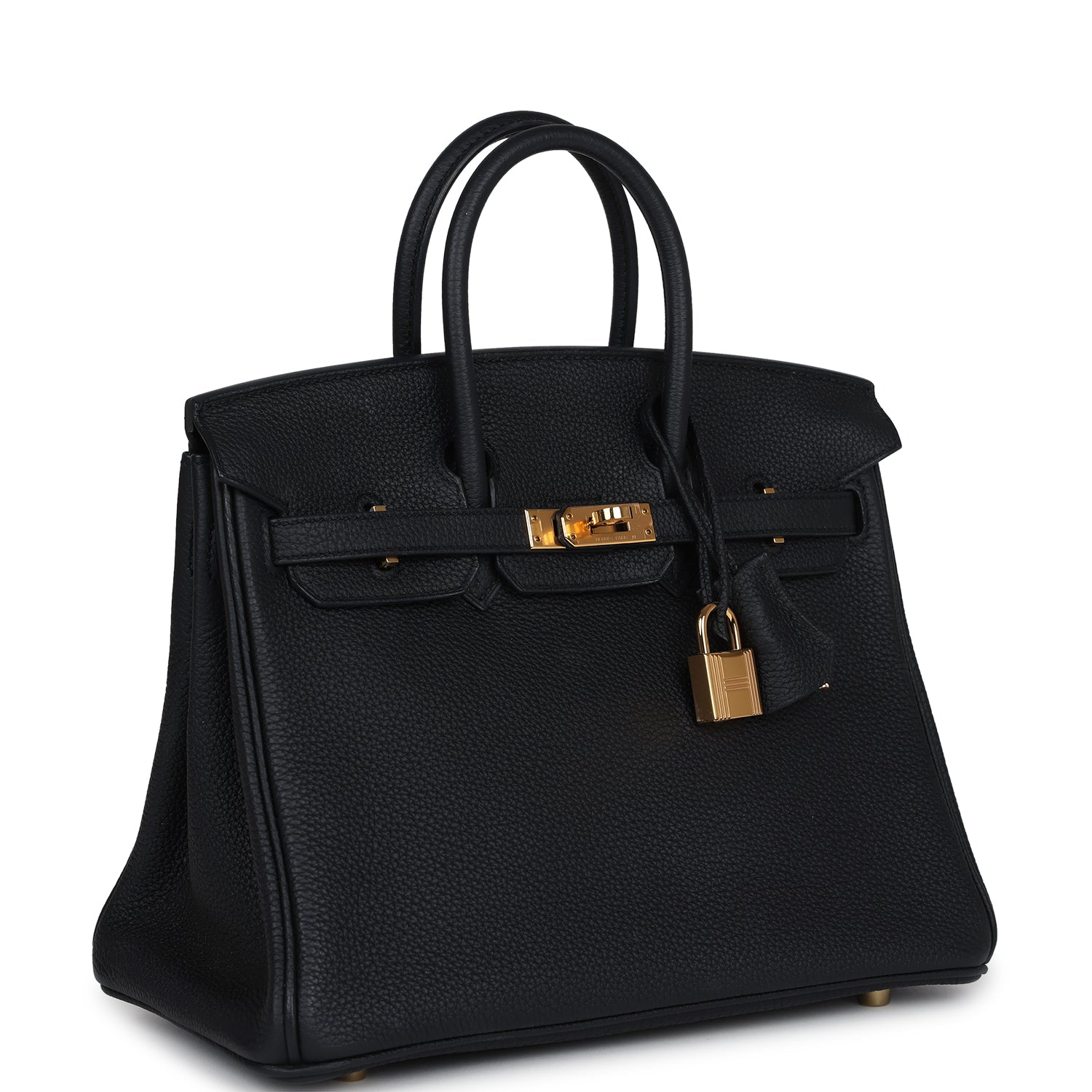 Hermes Birkin 25 Black Togo Gold Hardware
