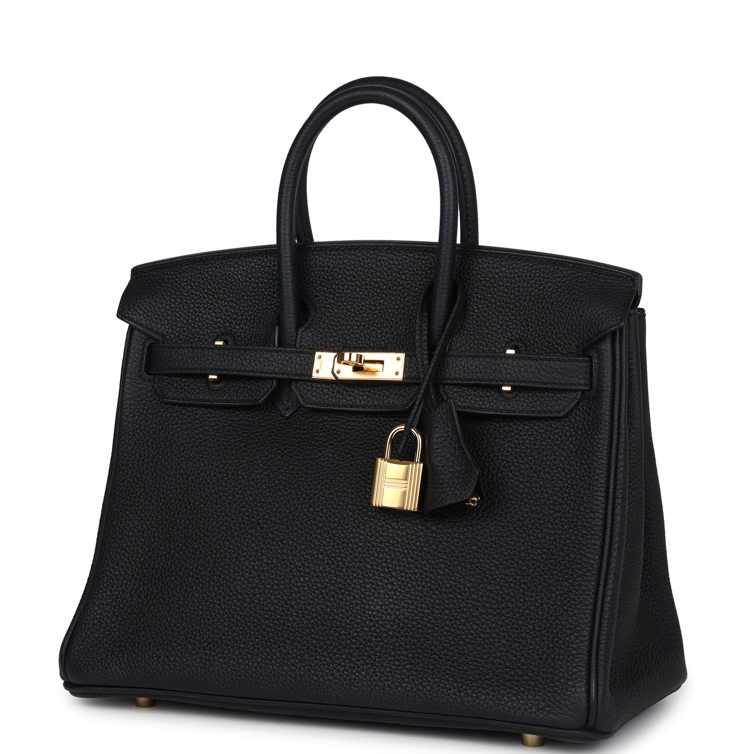 Hermes Birkin 25 Black Togo Gold Hardware